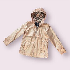Charles River New Englander Raincoat Jacket M Rose Gold/Champagne Pink